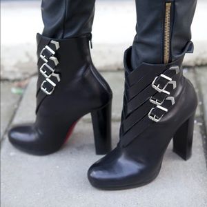 Christian Louboutin Troop Leather Ankle Boots/Bootties